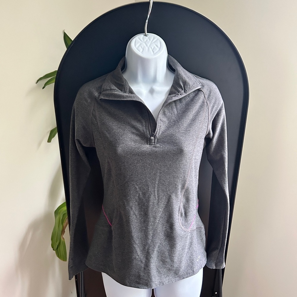 ✨3 for $18✨ Champion Women’s Athletic Gray Quarter-Zip Pullover - Picture 2 of 5